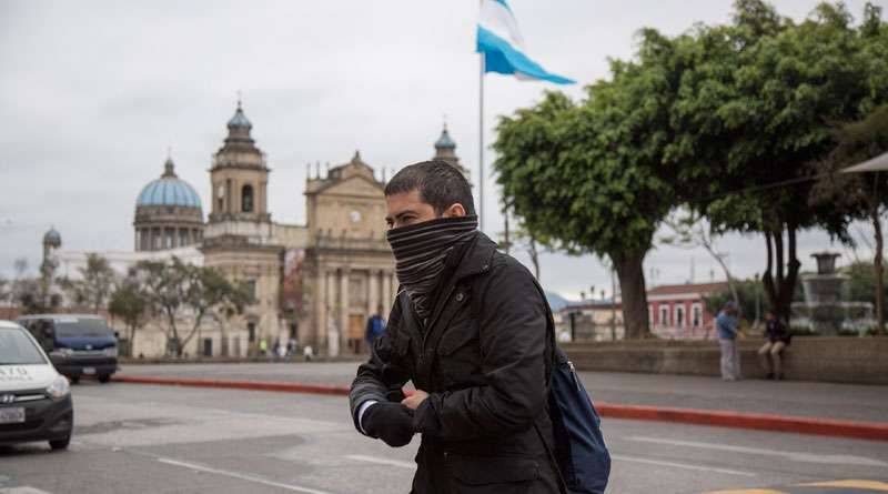 frente frío clima Guatemala lluvia