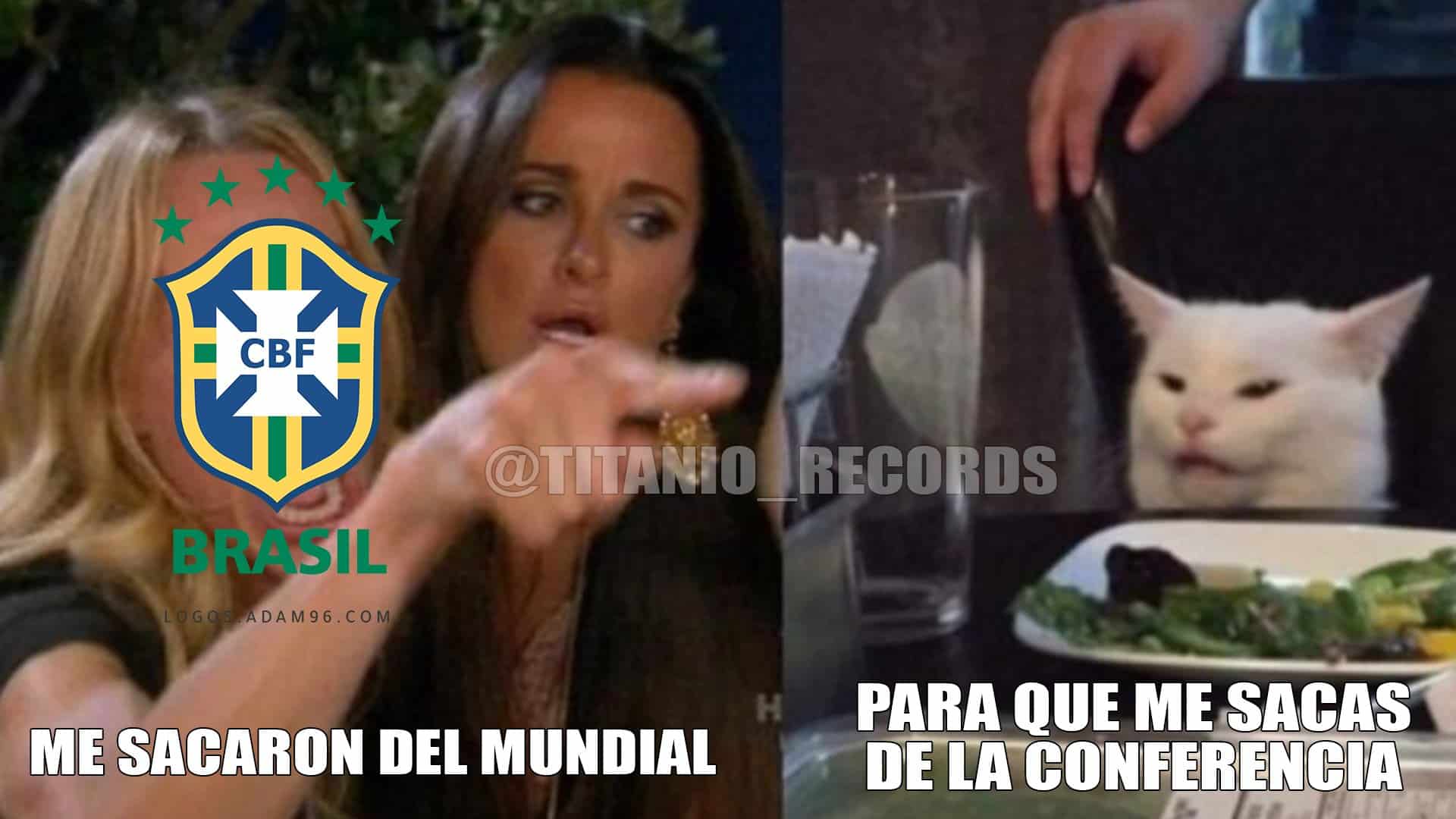 Brasil eliminado y los memes lo atribuyen a «la maldición del gato»