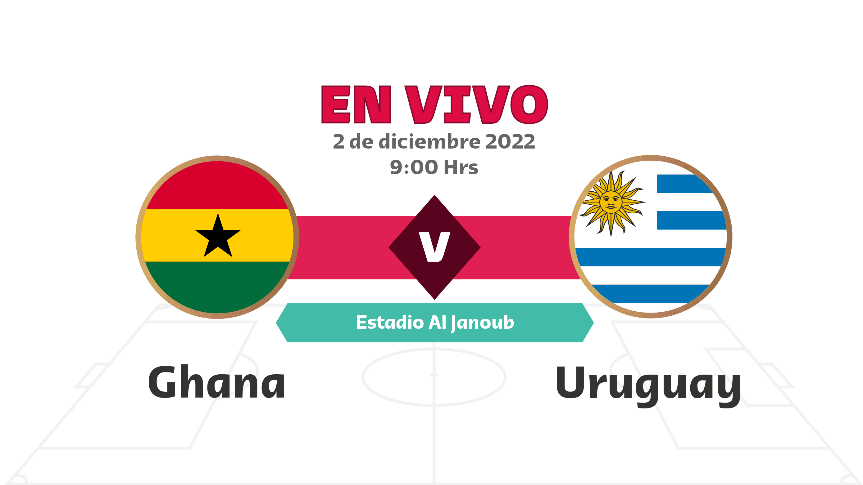 En vivo Ghana vs Uruguay Mundial