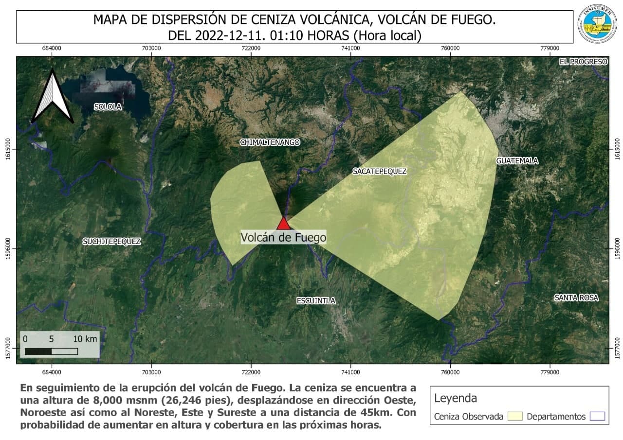 Actividad Volcán de fuego