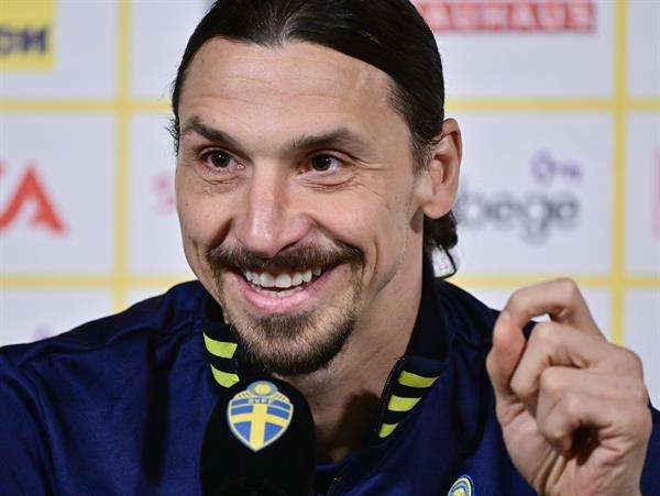 El delantero del Milan Zlatan Ibrahimovic, de 41 años