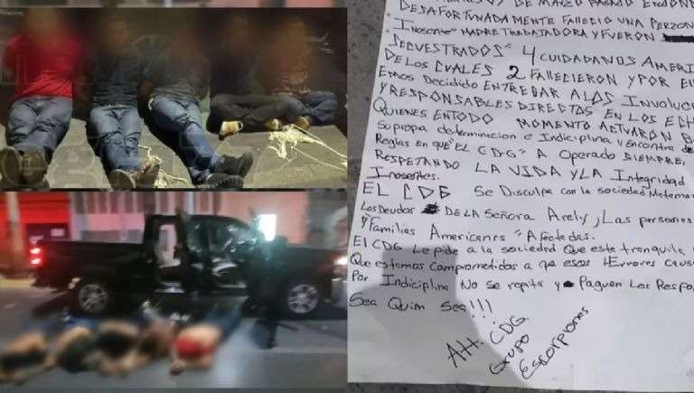 carta los escorpiones Cártel Mexicano