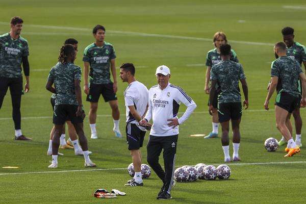 Real Madrid cerró la preparación para el partido de este martes contra el Manchester City