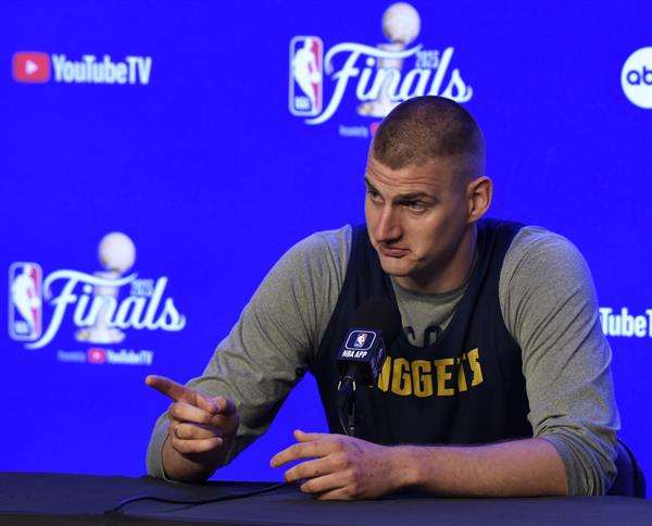 El centro de los Denver Nuggets Nikola Jokic, en una fotografía de archivo. EFE/EPA/Bob Pearson SHUTTERSTOCK OUT