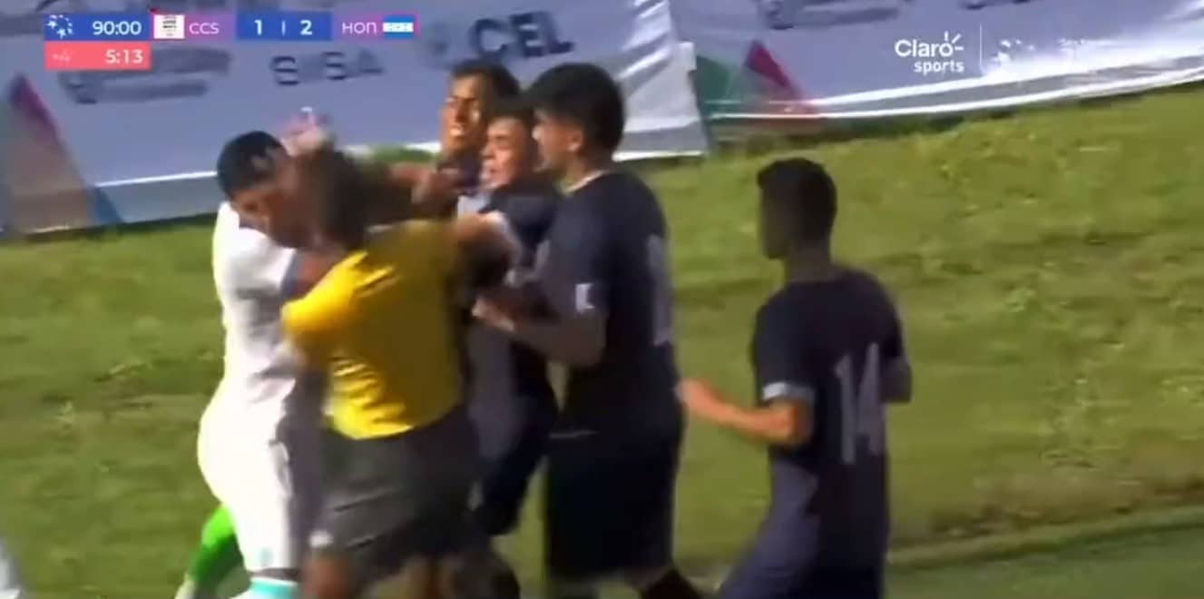 VIDEO | Selección Sub 23 de Guatemala se fue a los golpes con su similar de Honduras