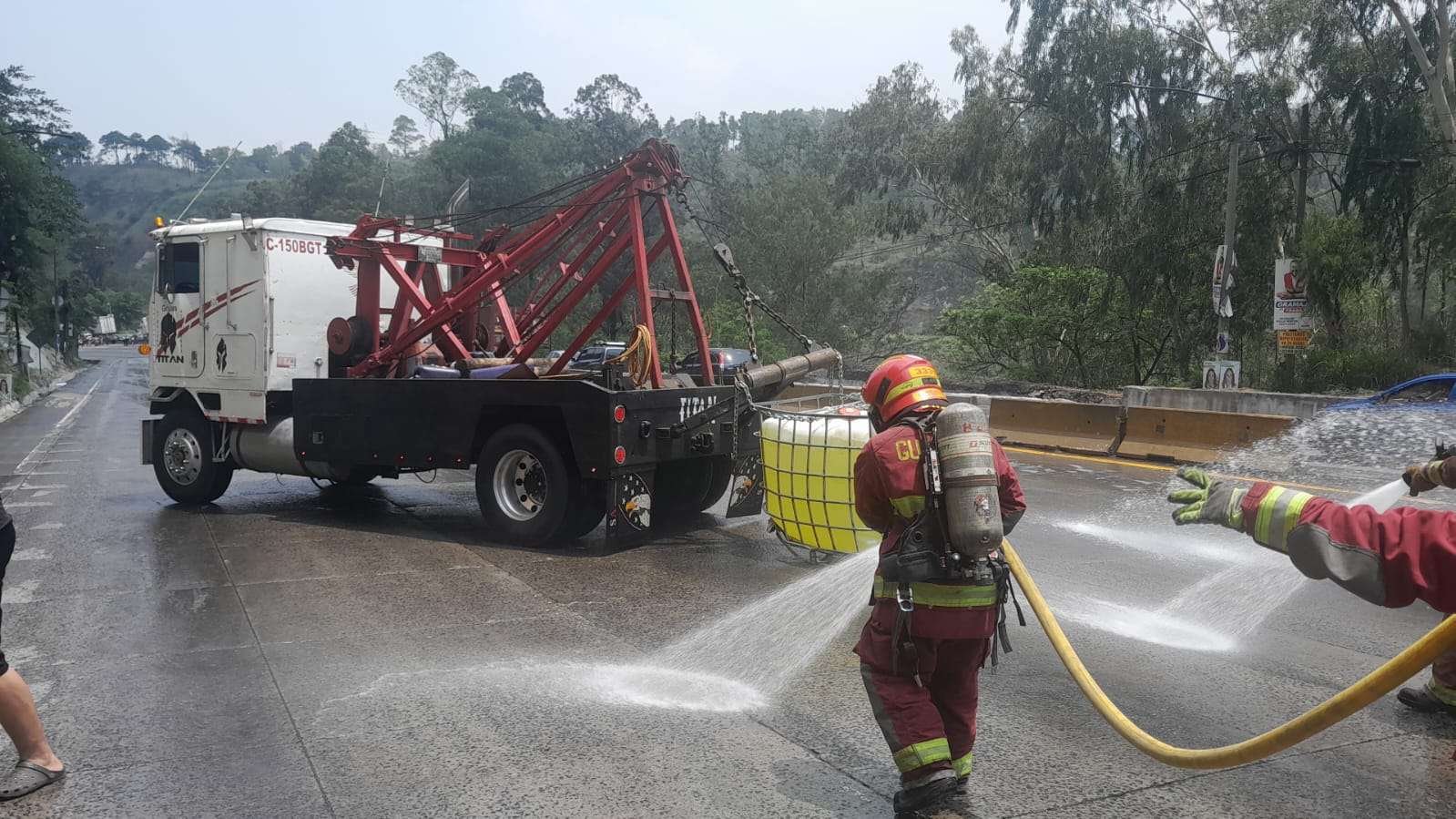 Socorristas cloro cuesta de Villalobos