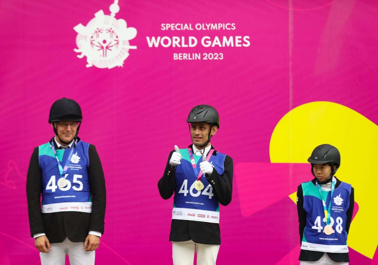 Guatemala alcanza la primera medalla de oro en los XVI Juegos Mundiales Berlín 2023, en el Ecuestre con Rafael Ovalle.