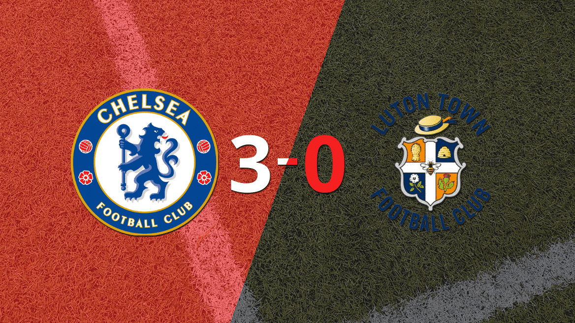 Chelsea goleó 3-0 a Luton Town con doblete de Raheem Sterling