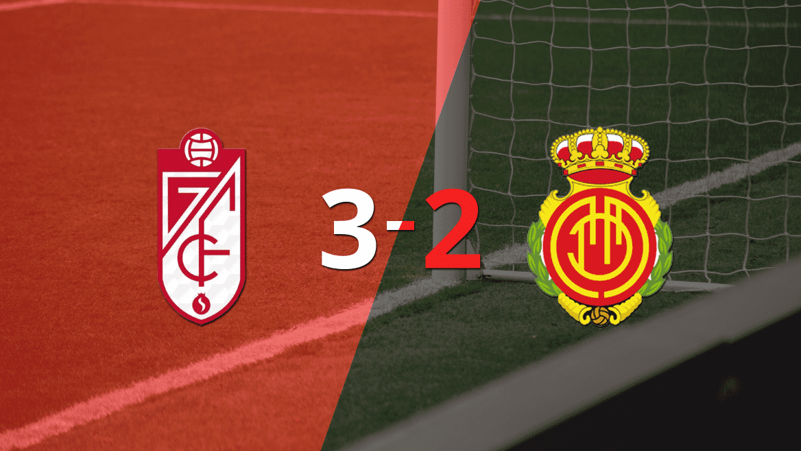Mallorca cayó 3 a 2 en su visita a Granada