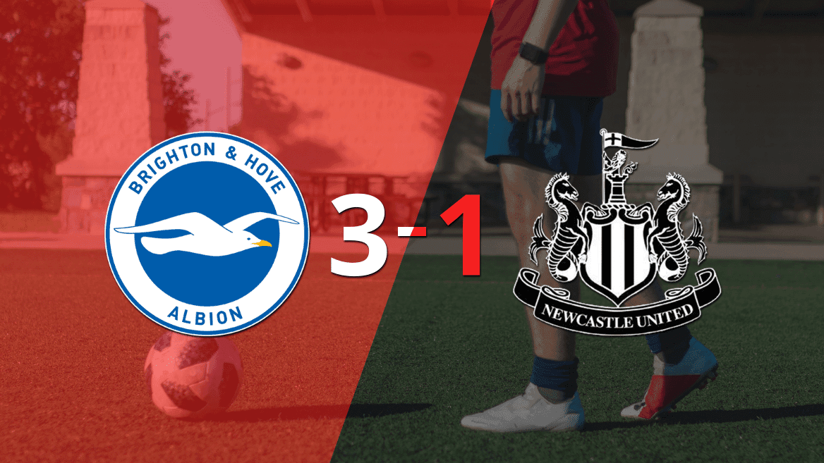 Brighton and Hove vence por 3-1 a Newcastle United con triplete de Evan Ferguson