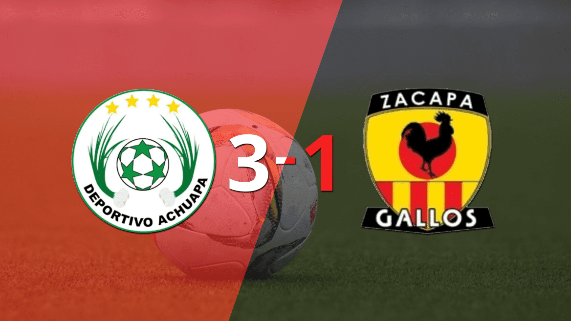 Doblete de Eliser Quiñones en el triunfo 3-1 de Achuapa frente a Zacapa