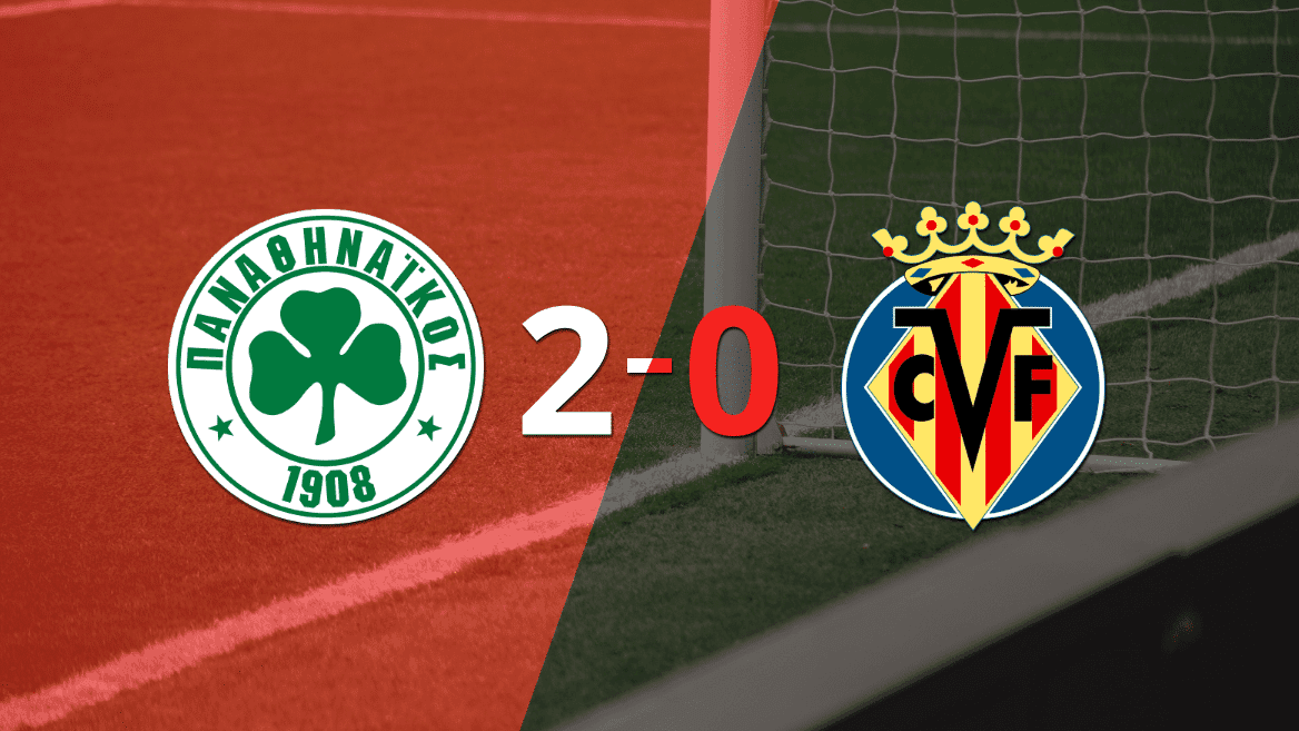 En su casa, Panathinaikos le ganó a Villarreal por 2-0