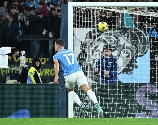 El italiano Ciro Immobile, capitán del Lazio. EFE/EPA/MAURIZIO BRAMBATTI