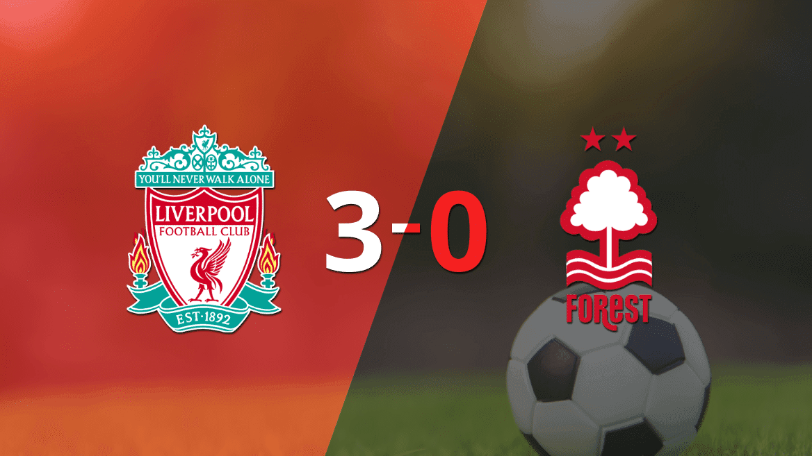 Liverpool le pasó por encima 3-0 a Nottingham Forest