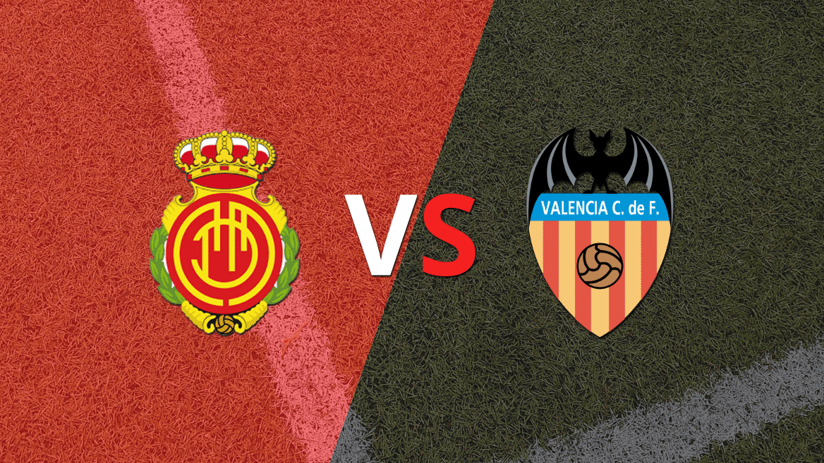 Se juega el segundo tiempo buscando el desempate entre Mallorca y Valencia