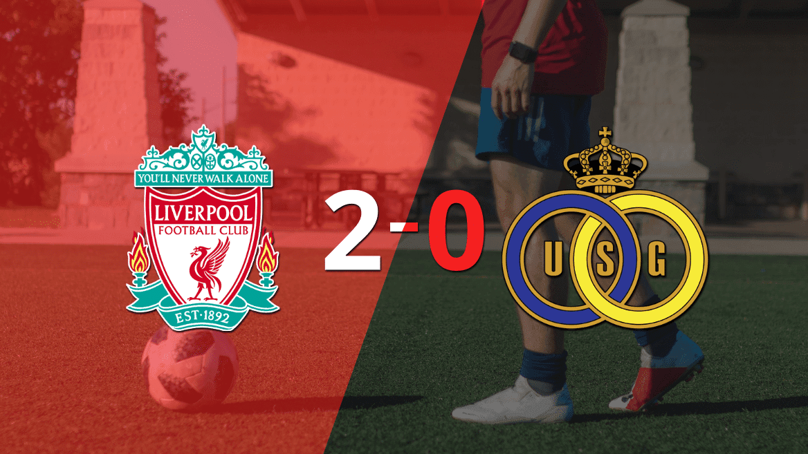 Sólido triunfo de Liverpool por 2-0 frente a U. Saint-Gilloise