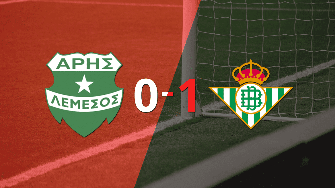 Con lo justo, Betis derrotó a Aris Limassol en su casa