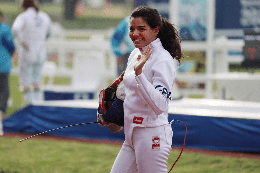 Sophia Hernández en la modalidad individual femenina de Pentatlón Moderno