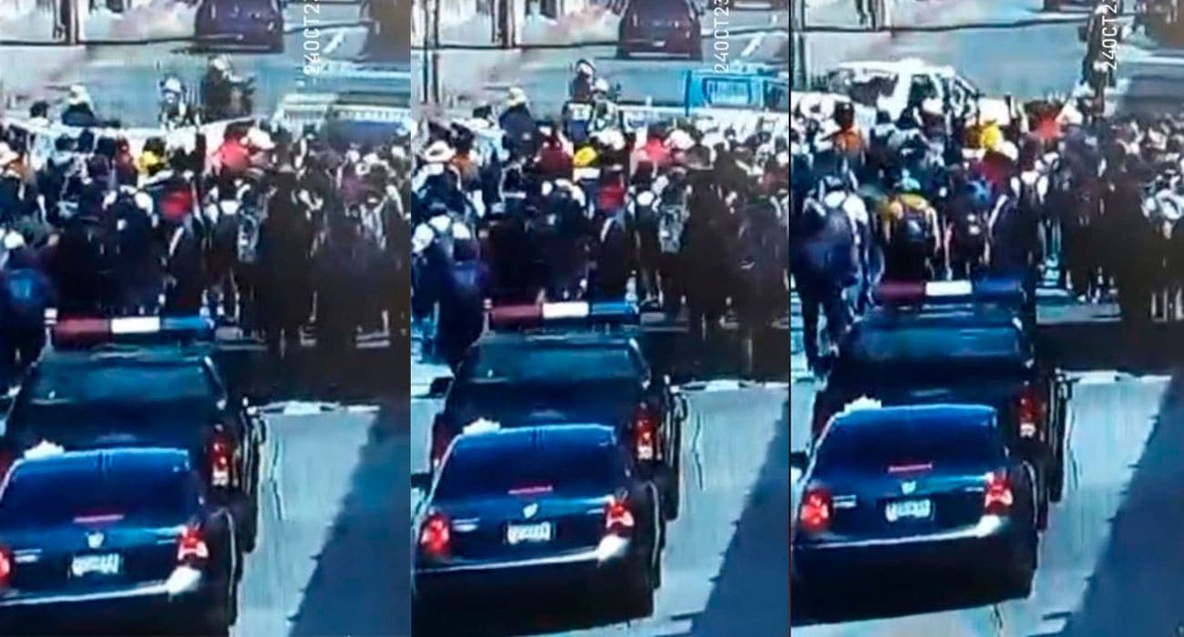 Manifestación bloquea paso en 9 avenida 10 calle, Congreso de la República