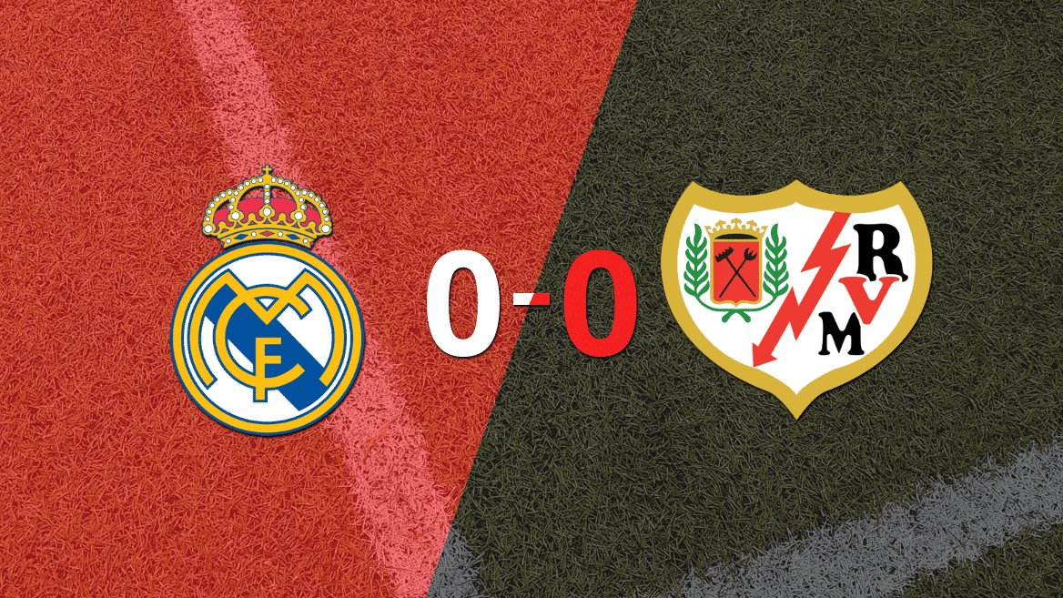 Real Madrid y Rayo Vallecano no se sacaron ventaja y terminaron sin goles