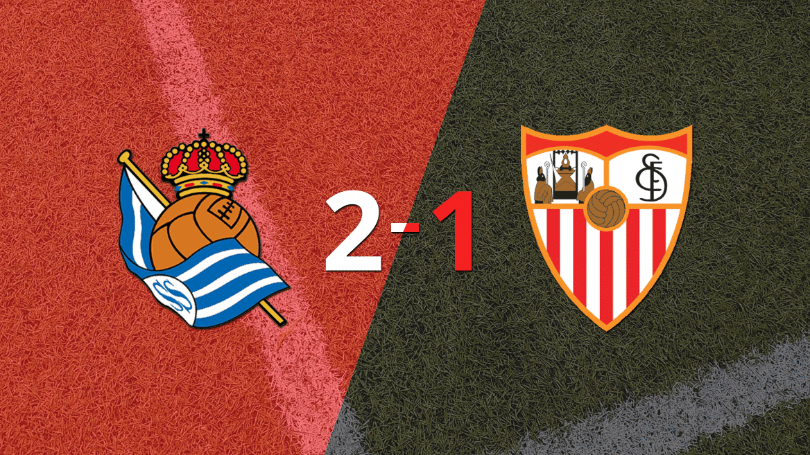 Real Sociedad derrotó 2-1 en casa a Sevilla