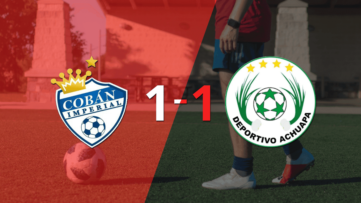 Cobán Imperial y Achuapa se reparten los puntos y empatan 1-1