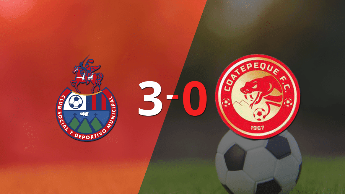 Doblete de José Martínez en la goleada de Municipal frente a Dep. Coatepeque