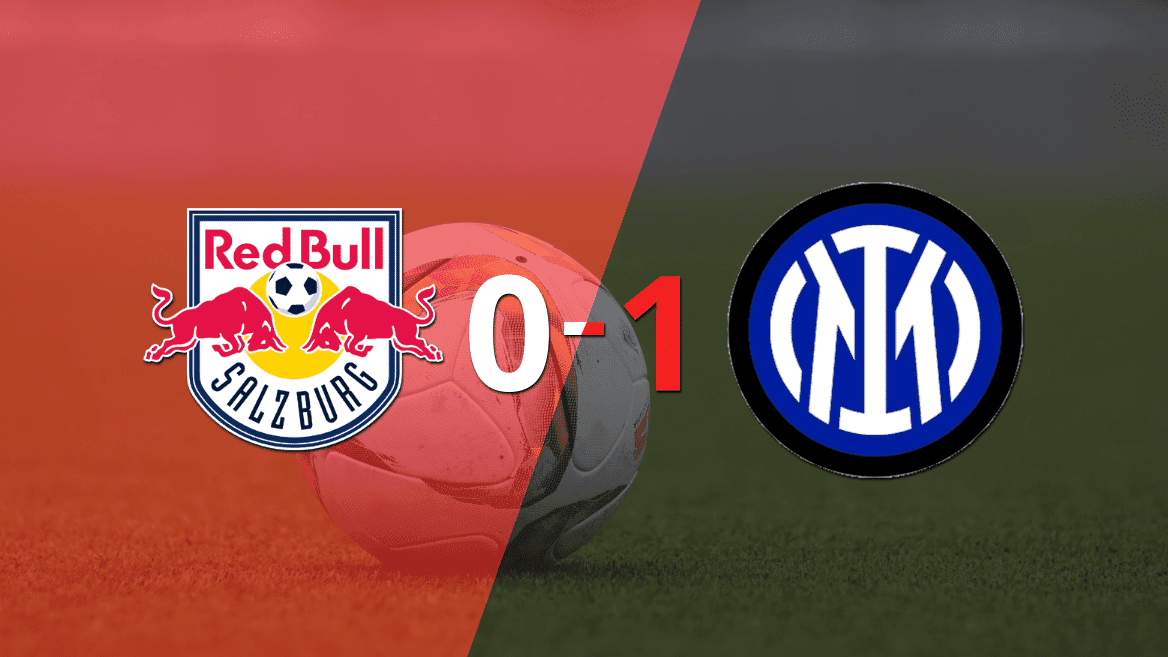 Por la mínima diferencia, Inter se quedó con la victoria ante Red Bull Salzburgo en el estadio Red Bull Arena