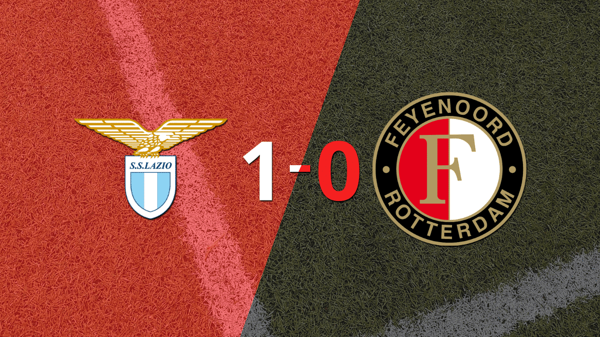 Lazio le ganó 1-0 como local a Feyenoord