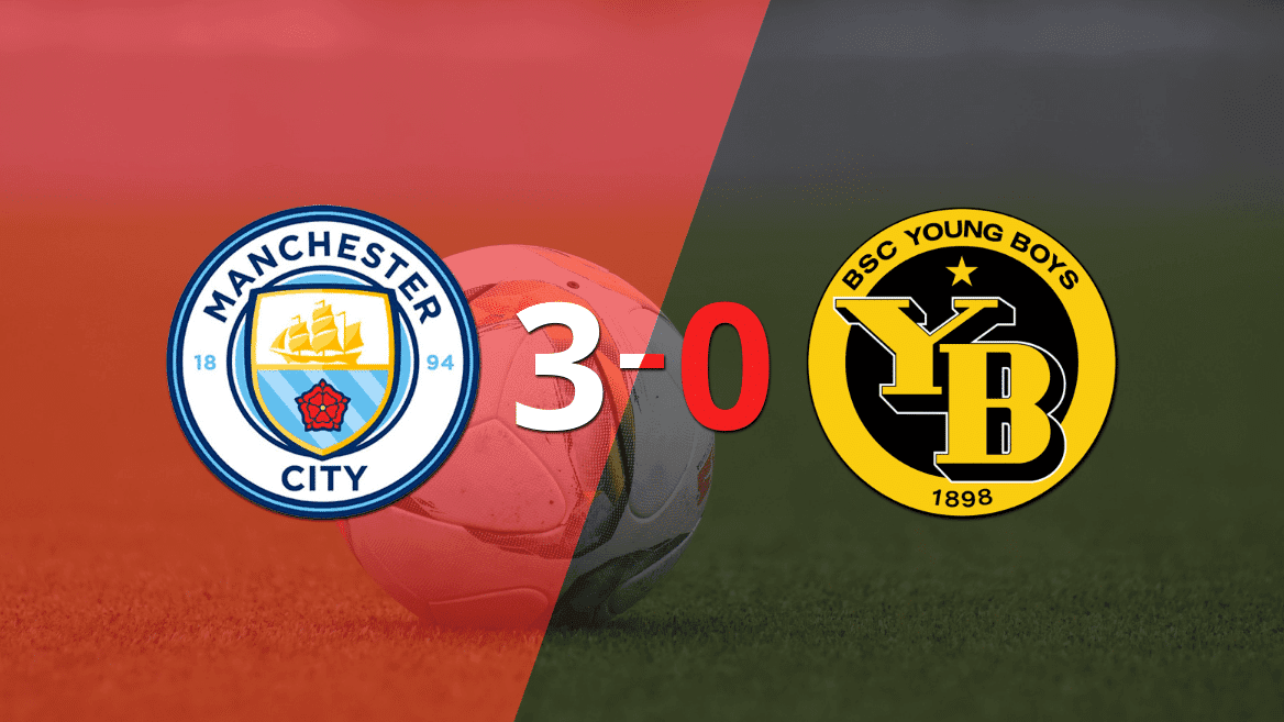 Goleada de Manchester City a Young Boys con doblete de Erling Haaland incluído