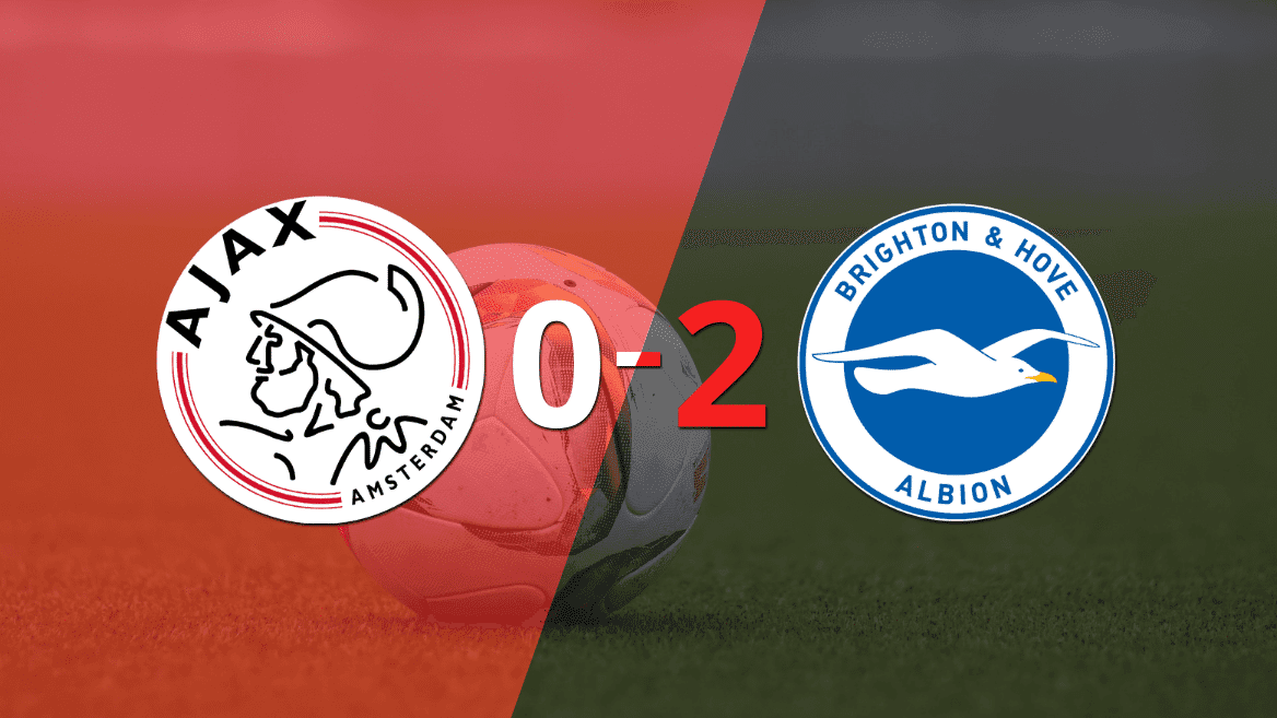 Brighton and Hove venció por 2-0 a Ajax como visitante