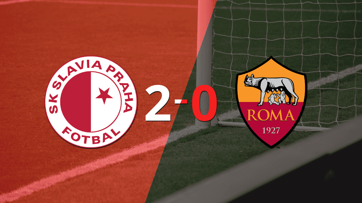 En su casa, Slavia Praga le ganó a Roma por 2-0