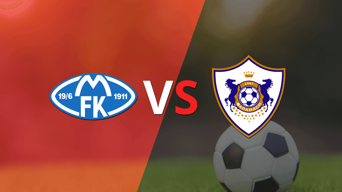 Molde está venciendo 2-1 a Qarabag en el estadio Aker Stadion