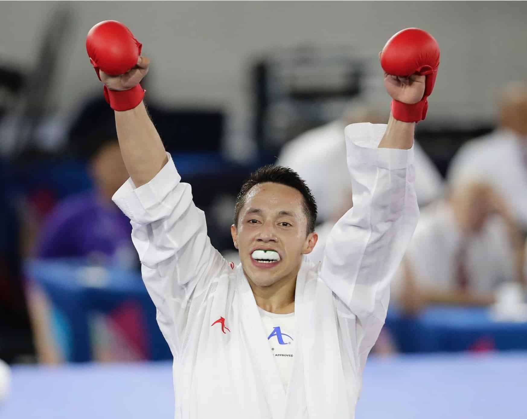Karate Allan Maldonado gana la medalla de bronce en el Kumite -75Kg al caer en la semifinal ante Thomas Scott de Estados Unidos