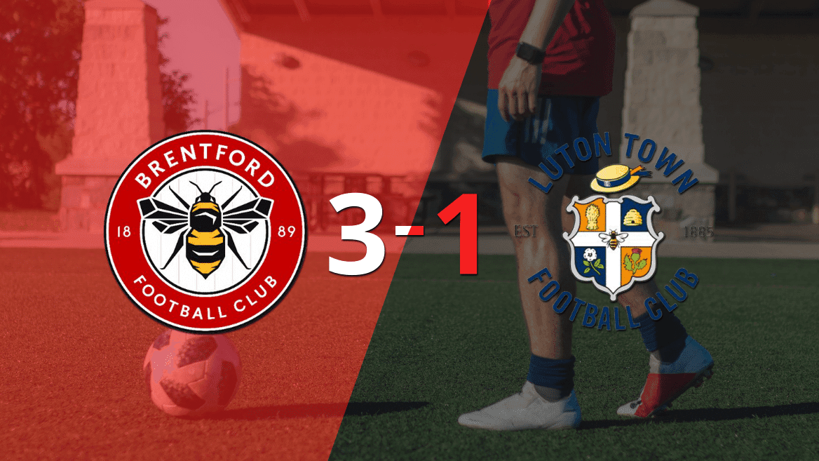 Brentford paseó a Luton Town y selló su triunfo 3 a 1