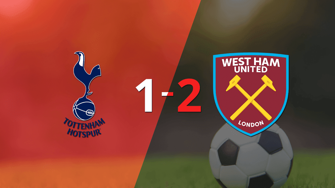 Tottenham cayó 2-1 en casa frente a West Ham United