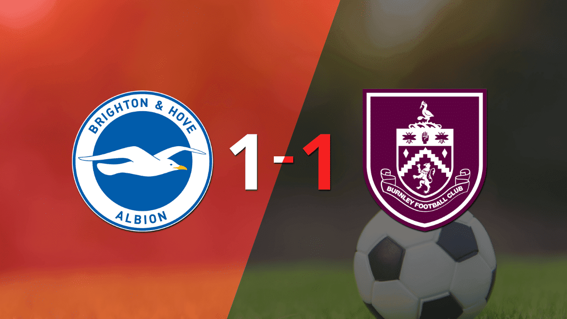 Empate a uno entre Brighton and Hove y Burnley