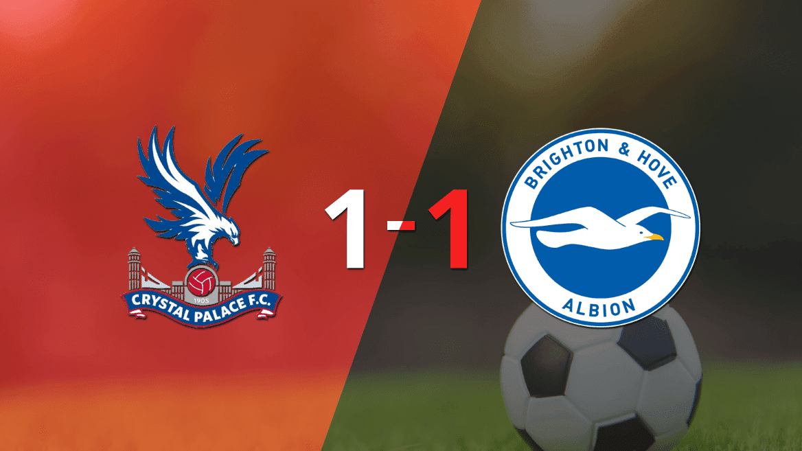 Empate a uno entre Crystal Palace y Brighton and Hove