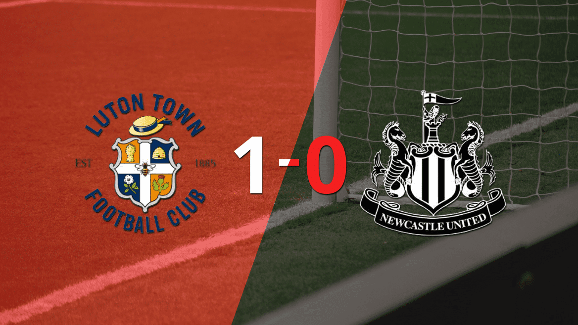 Con un solo tanto, Luton Town derrotó a Newcastle United en el estadio Kenilworth Road