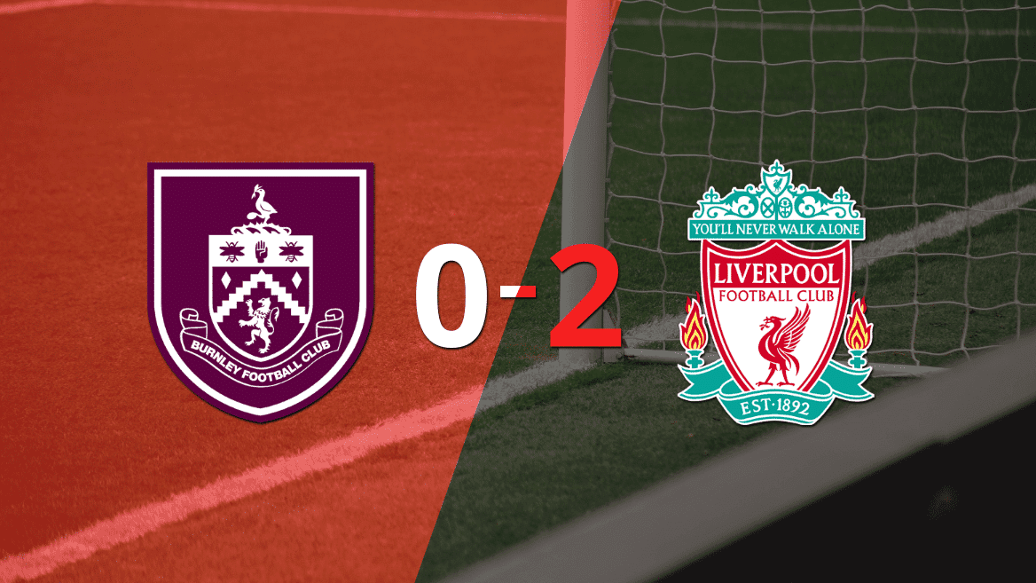 Liverpool, de visitante, derrotó 2-0 a Burnley