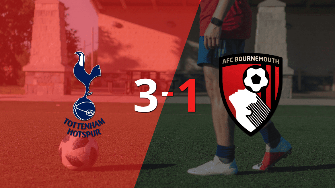 Contundente victoria de Tottenham sobre Bournemouth