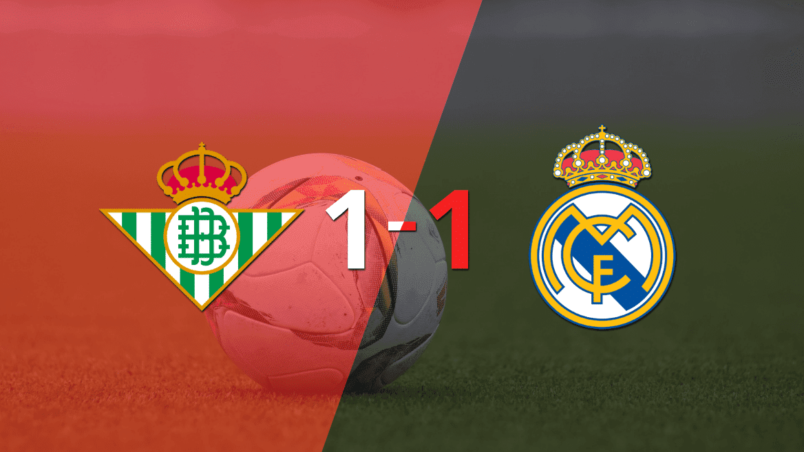 Betis y Real Madrid igualaron 1 a 1