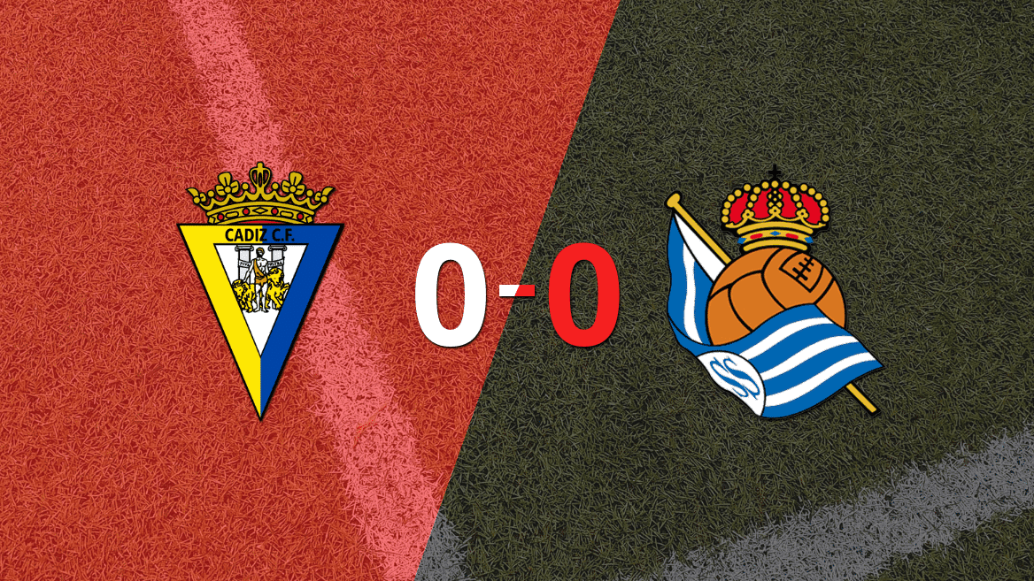 Cádiz y Real Sociedad no se hicieron daño y empataron sin goles