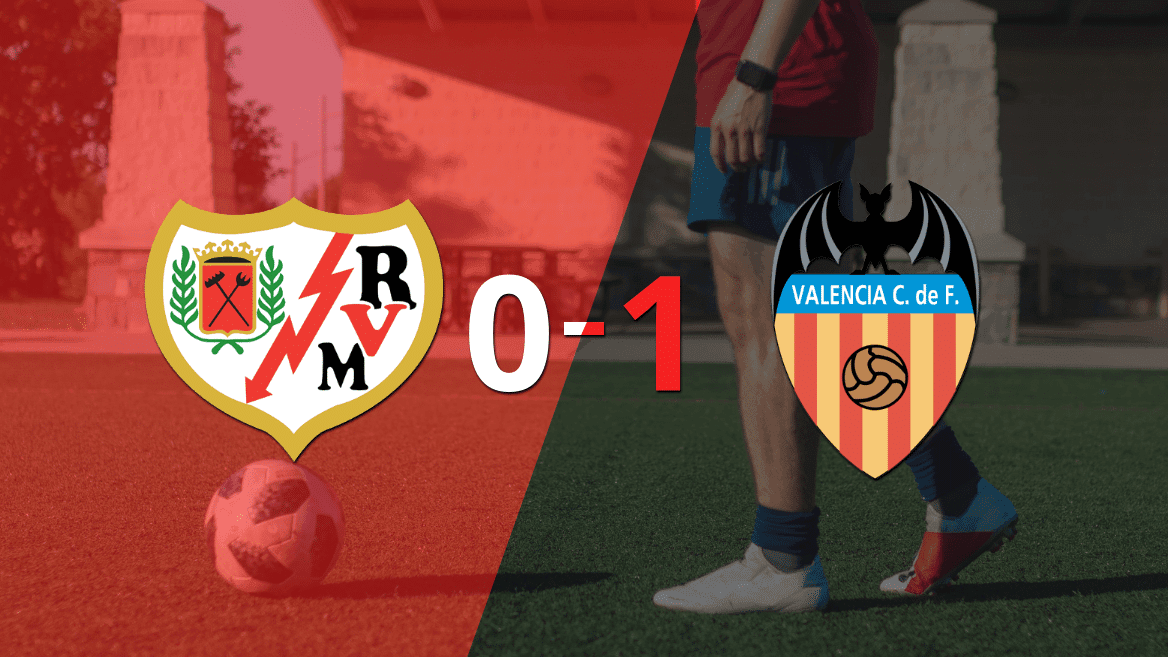 A Valencia no le sobró nada, pero venció a Rayo Vallecano en su casa por 1 a 0