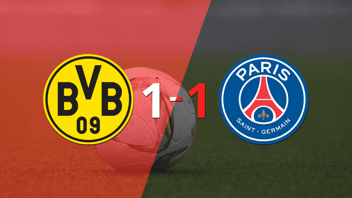 Borussia Dortmund y PSG igualaron 1 a 1, los parisinos avanza a octavos de final