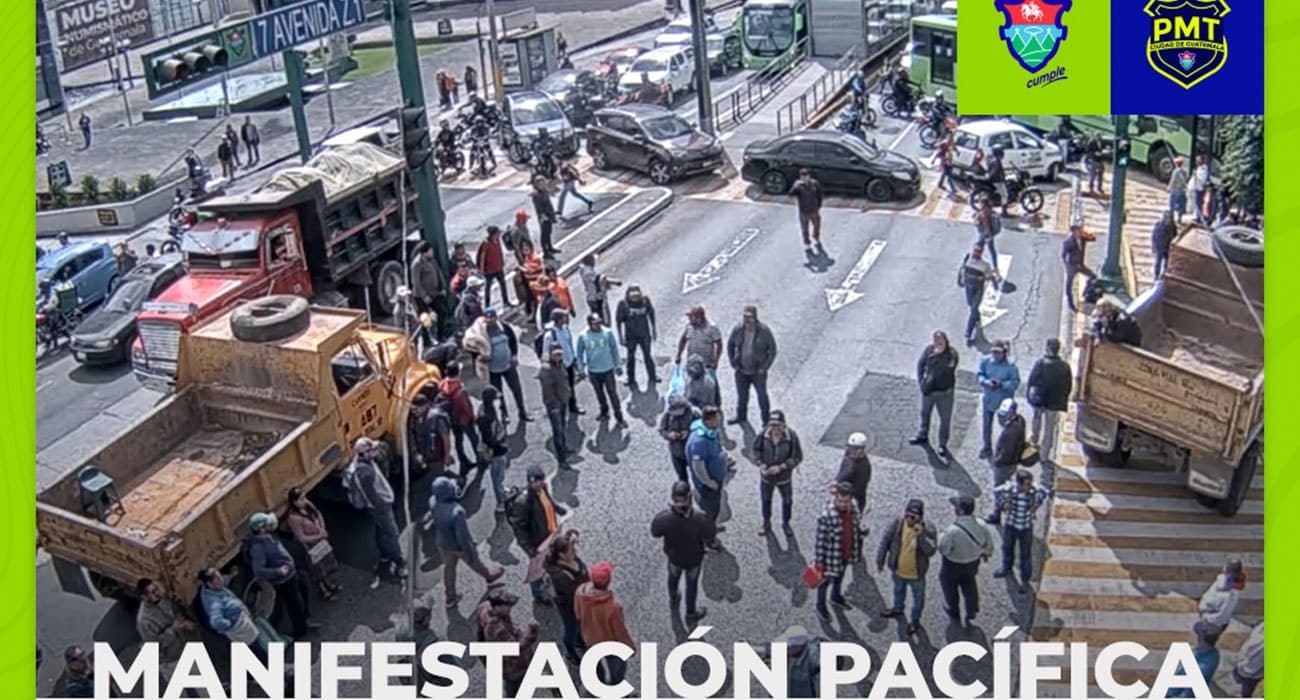 Manifestación pacífica en zona 1 ¿Por dónde transitar? ´