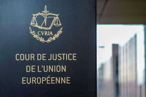 Entrada principal del Tribunal de Justicia de la Unión Europea (TJUE), en Luxemburgo. EFE/EPA/JULIEN WARNAND/archivo