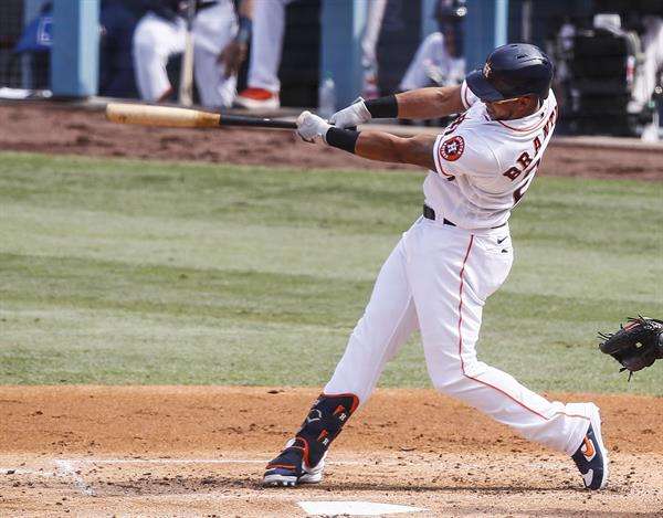 El estadounidense Michael Brantley, en una fotografía de archivo. EFE/Etienne Laurent