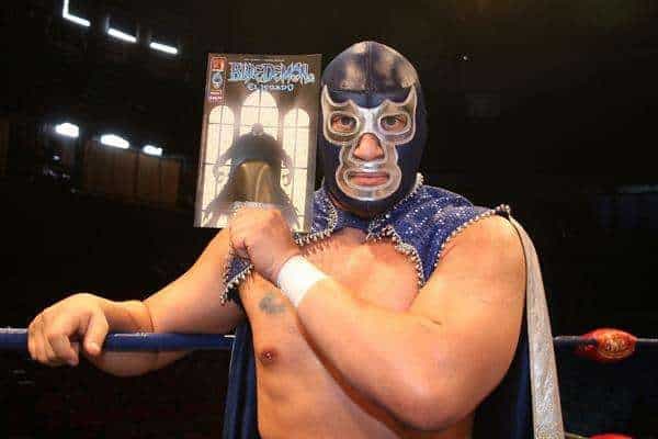 Fotografìa de archivo del luchador mexicano Blue Demon Jr.. EFE/Imelda Medina