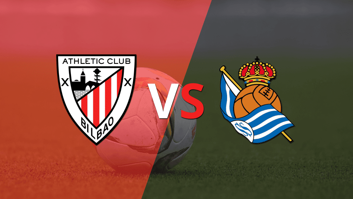 Athletic Bilbao busca mantener la ventaja ante Real Sociedad en la etapa complementaria